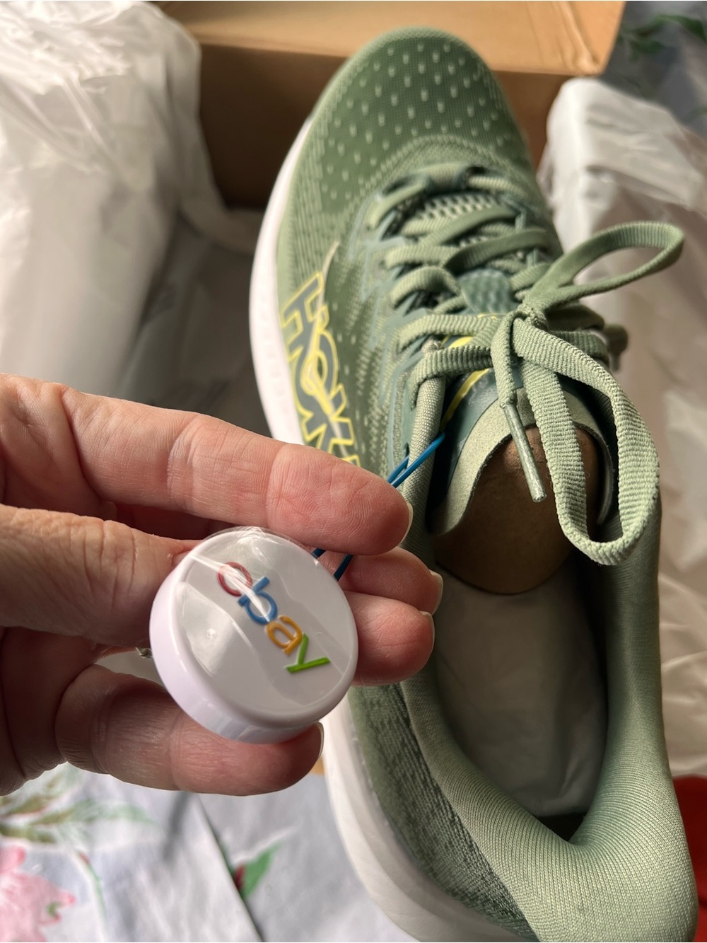 HOKA One One Mach 6 M 9.5 W11 Fern Green NIB - Picture 6 of 7